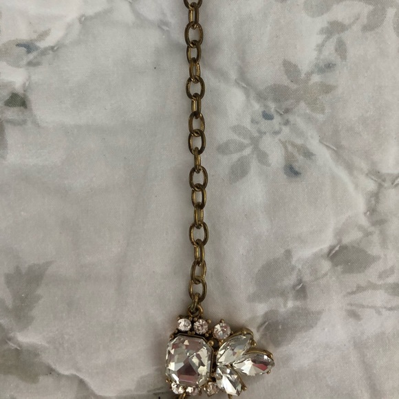 J Crew Factory Rhinestone Statement Necklace - Picture 4 of 6